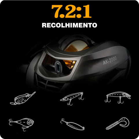 Carretilha de Pesca Shimano Profissional com Freio Magnético + Brinde Exclusivo