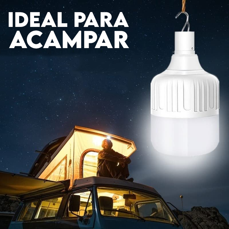 Lâmpada LED Portátil e Recarregável USB - 40 Horas de Duração